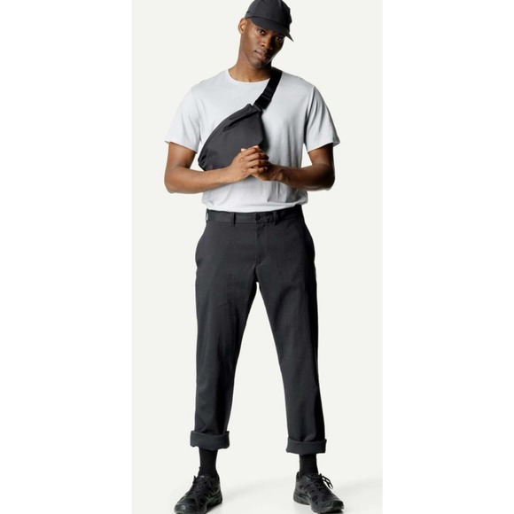Houdini M's Aerial Chino Pants Regular Tapered Fit Black - Picture 1 of 14